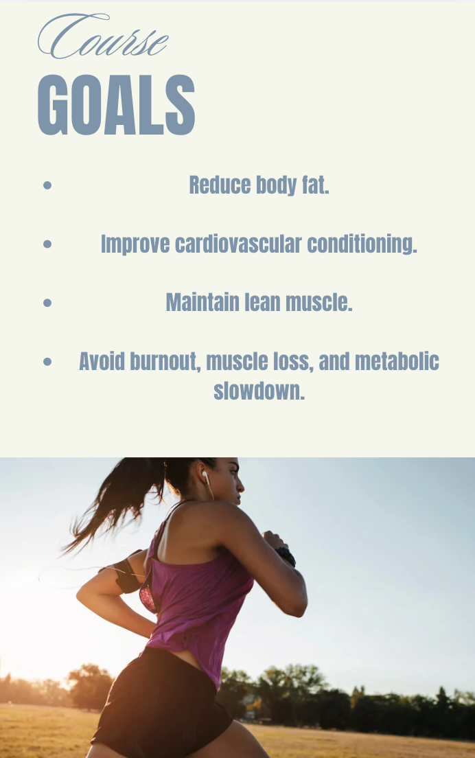 Goals of 6-Week Cardio Program.